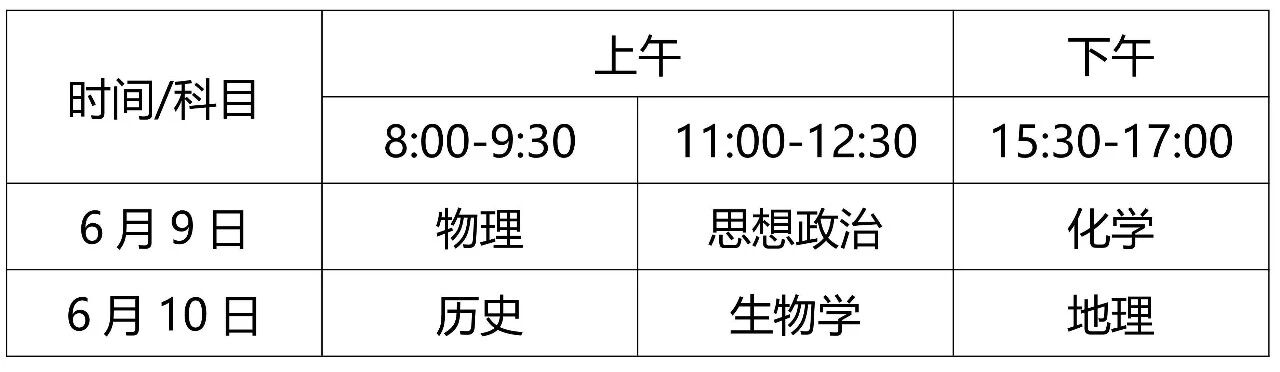 海南2026高考时间